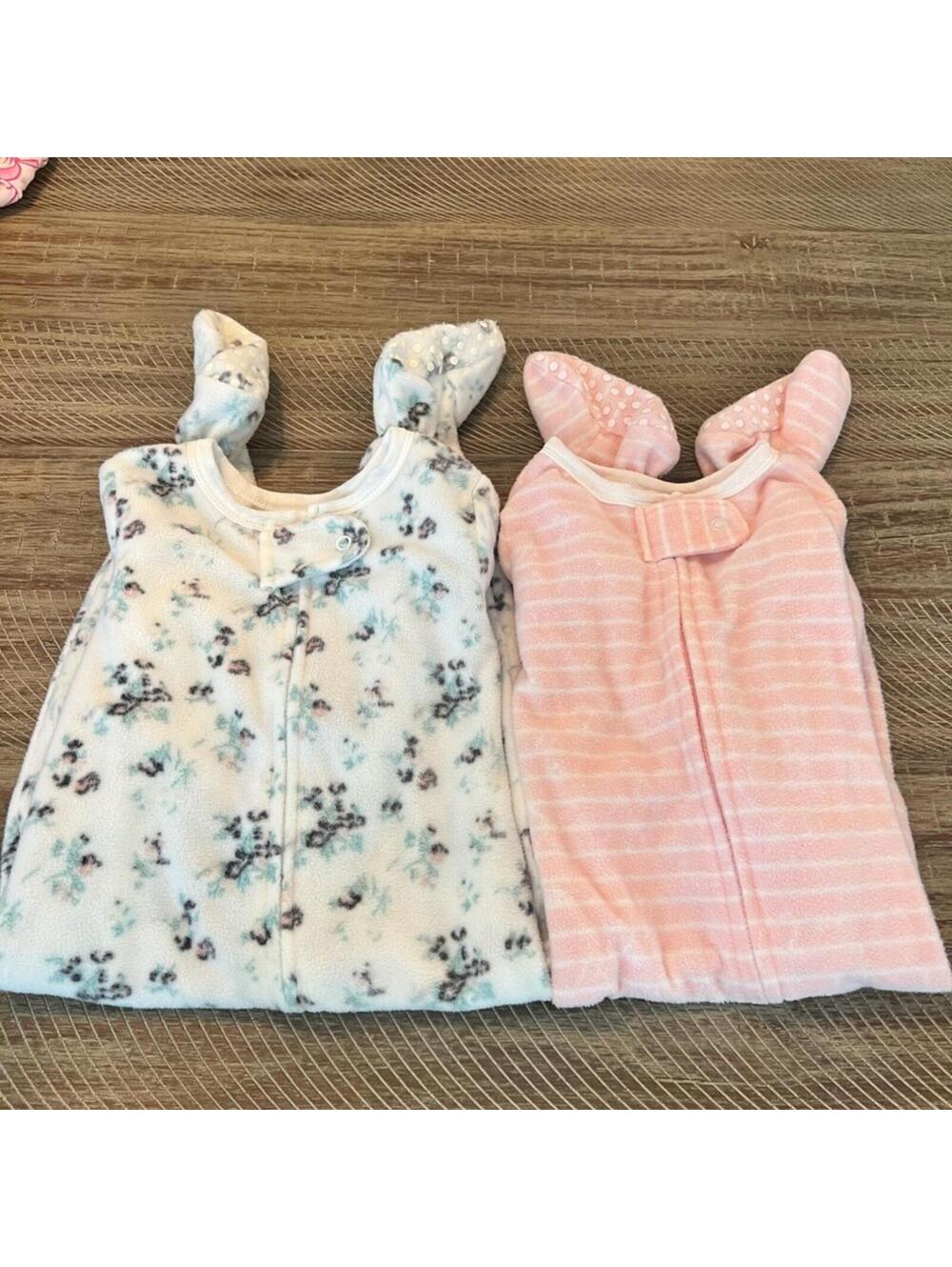 Jessica Simpson babygirl 2 fleece footed pajamas 18month